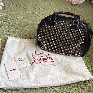 Christian Louboutin Black Studded Women's Bag